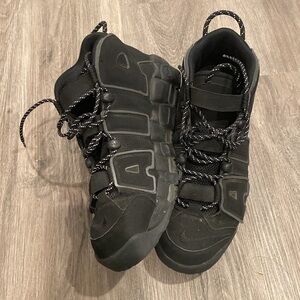 COPY - Nike Air Black Reflective Uptempo mens 14